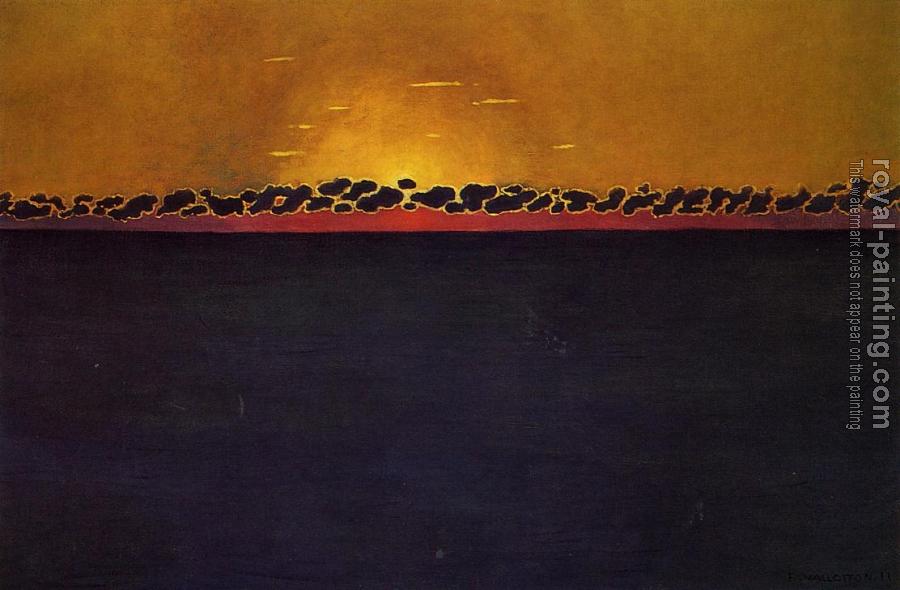 Felix Vallotton : Sunset, Gray-Blue High Tide Felix Vallotton : Sunset, Gray-Blue High Tide